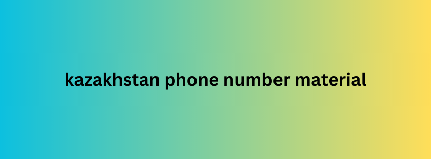 kazakhstan phone number material