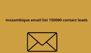 mozambique email list 150000 contact leads