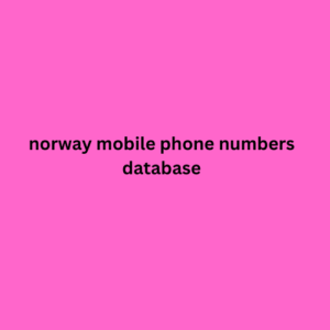 norway mobile phone numbers database 